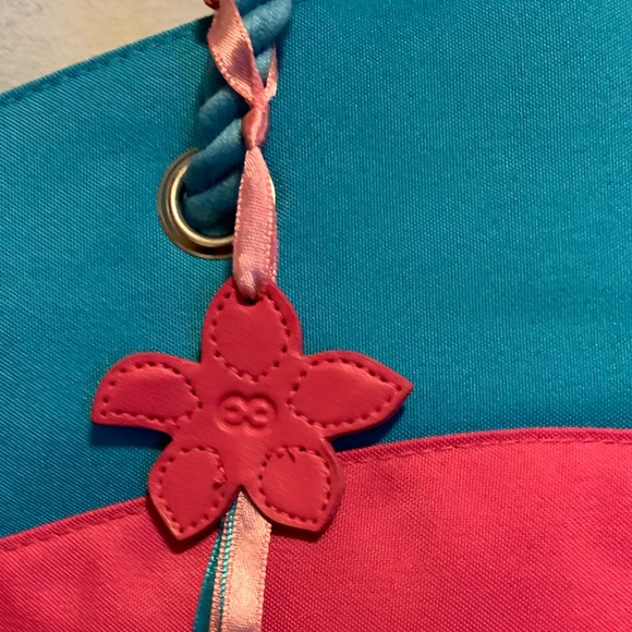 Escada pacific paradise pink and blue small tote or shopper bag - Picture 3 of 11